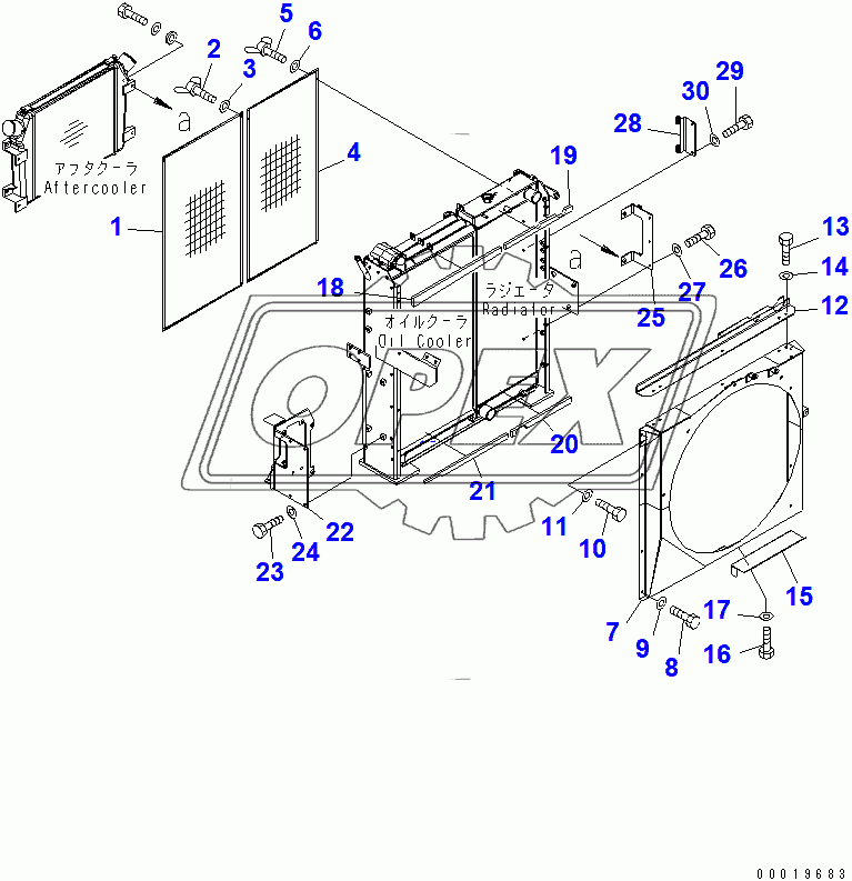  COOLING (NET AND SHROUD) (WITHOUT AIR CONDITIONER)