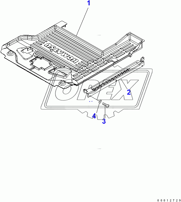  FLOOR MAT (1 ACTUATOR)