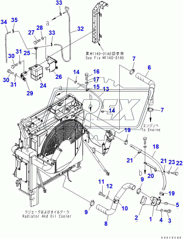  COOLING (RADIATOR PIPING)(50001-52048)