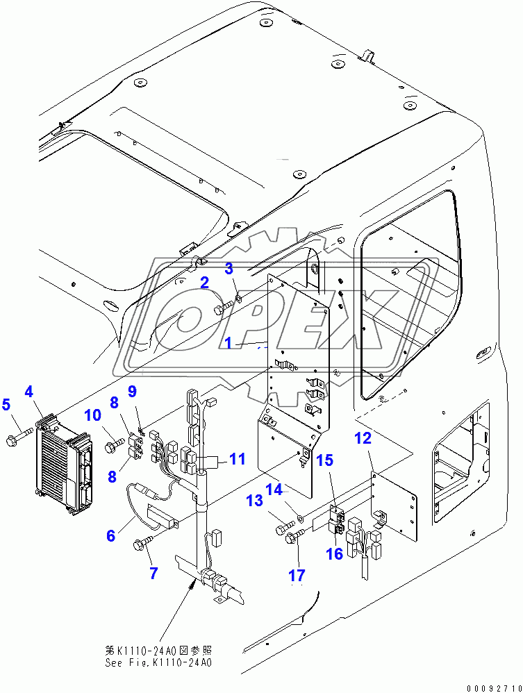  FLOOR FRAME (CAB IN PARTS) (SUB PANEL)(50001-51873)