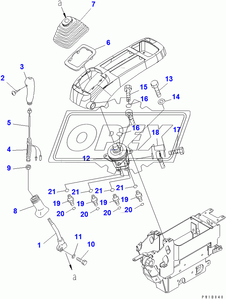  FLOOR FRAME (FLOOR) (LEVER AND VALVE) (L.H.) 1