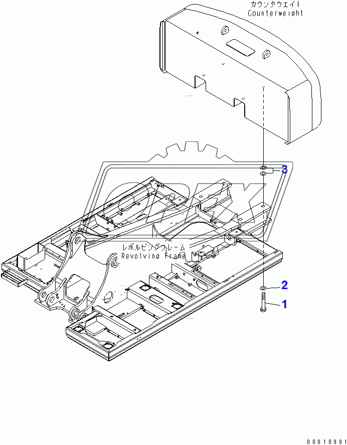  COUNTERWEIGHT MOUNTING