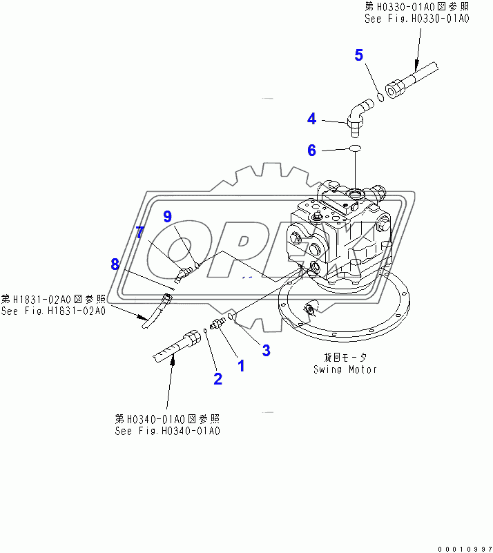  SWING MOTOR (CONNECTING PARTS)