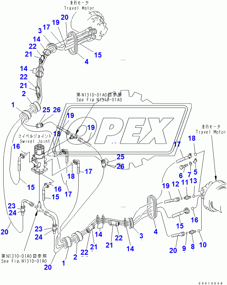  TRAVEL PIPING (FOR VARIABLE GAUGE)