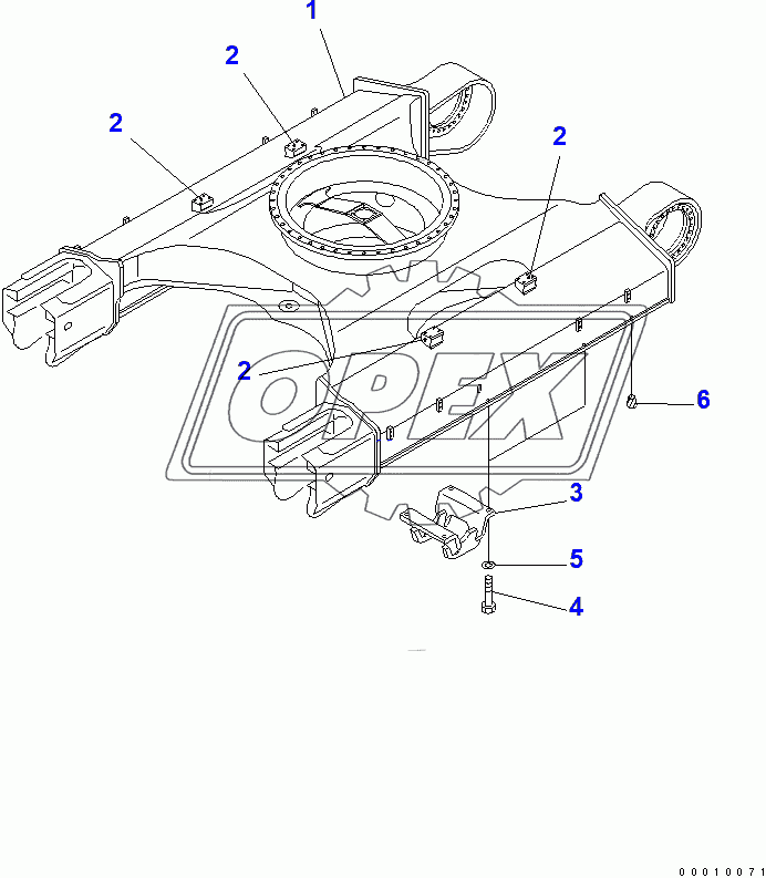  TRACK FRAME (CENTER GUARD)(50001-50551)