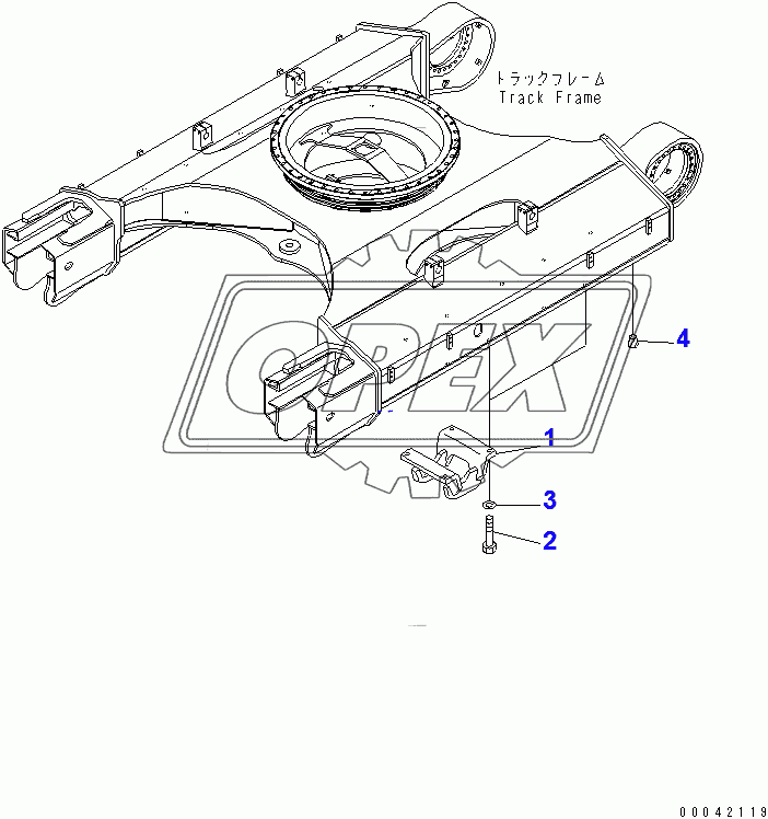  TRACK FRAME (CENTER GUARD)(50552-52101)