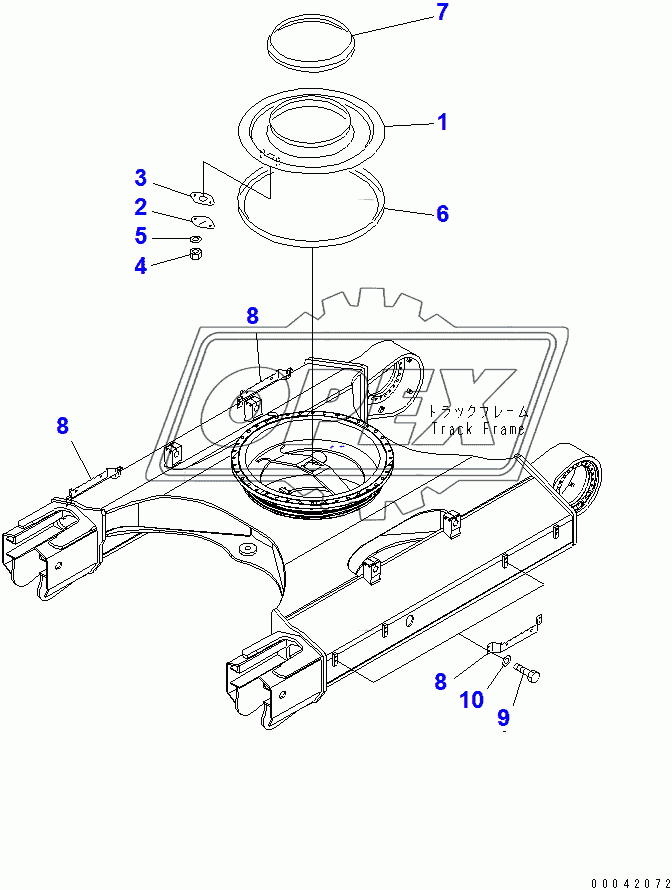  TRACK FRAME (GREASE BATH AND STEP)(50552-)