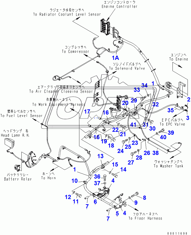  WIRING (MAIN HARNESS) (HARNESS AND CLIP)