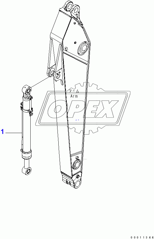  ARM (100 HOURS LUBRICATION) (BUCKET CYLINDER)