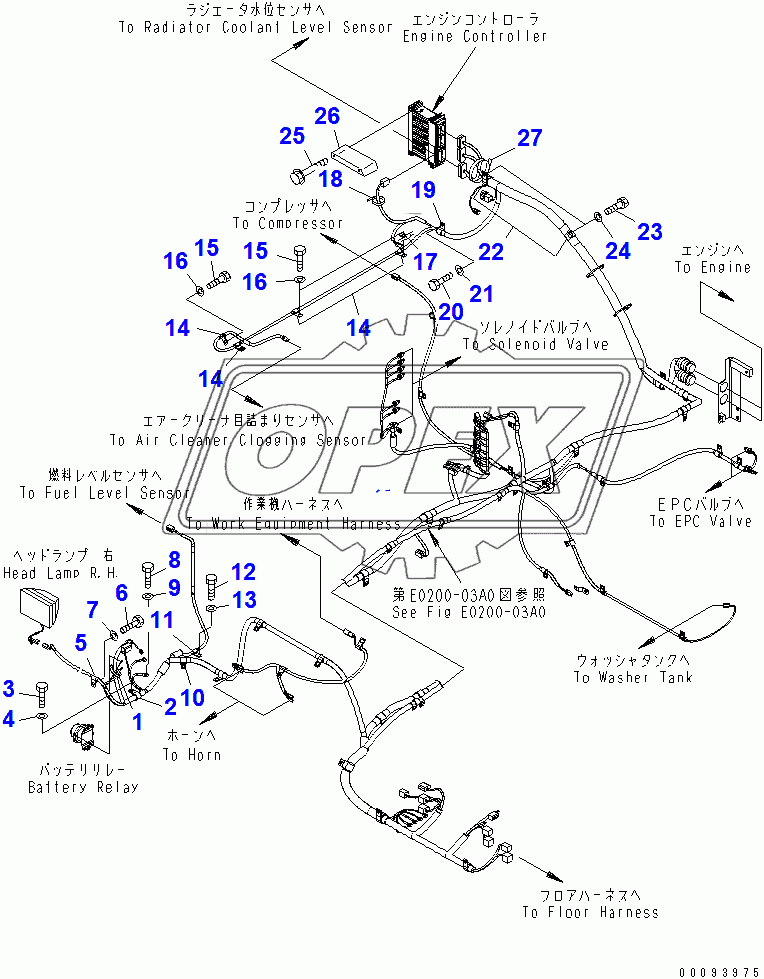  WIRING (MAIN HARNESS) (CLIP) (2/2)(52474-)