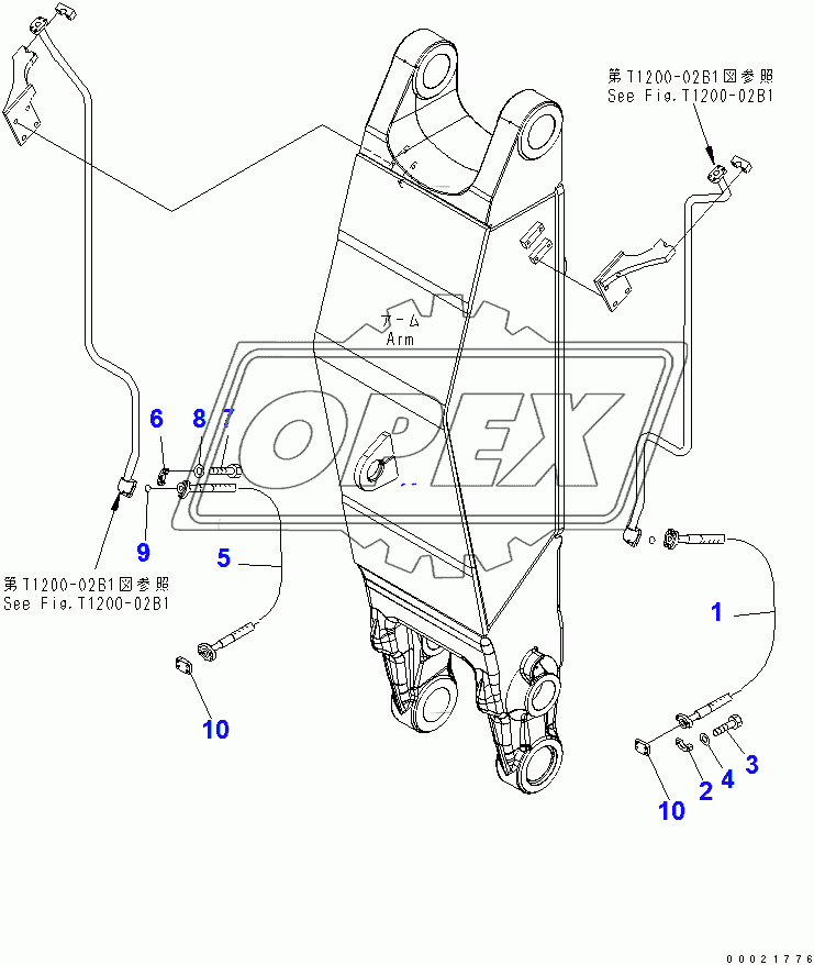  BOTTOM DUMP CYLINDER PIPING (HOSE) (LOADER)