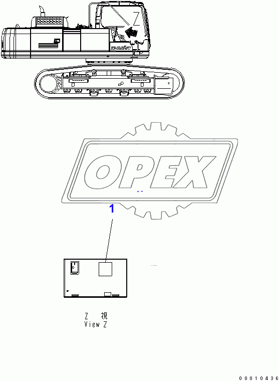  LUBRICATION CHART (WORK EQUIPMENT GREASE 500H)