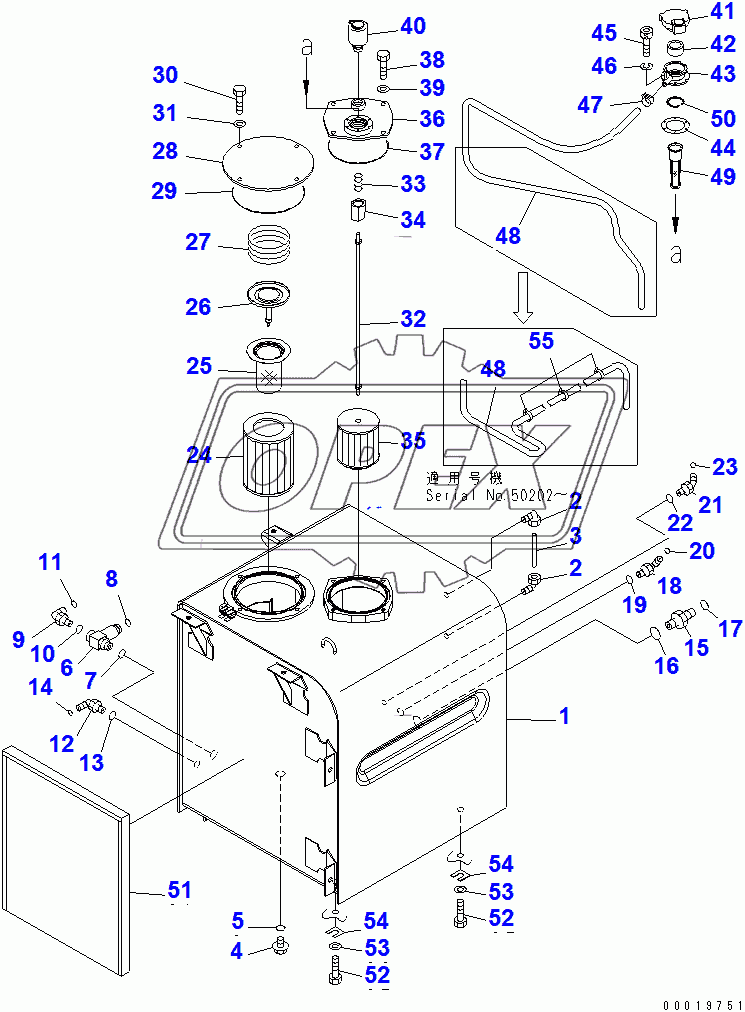  HYDRAULIC TANK (FOR ANTI-DROP VALVE)