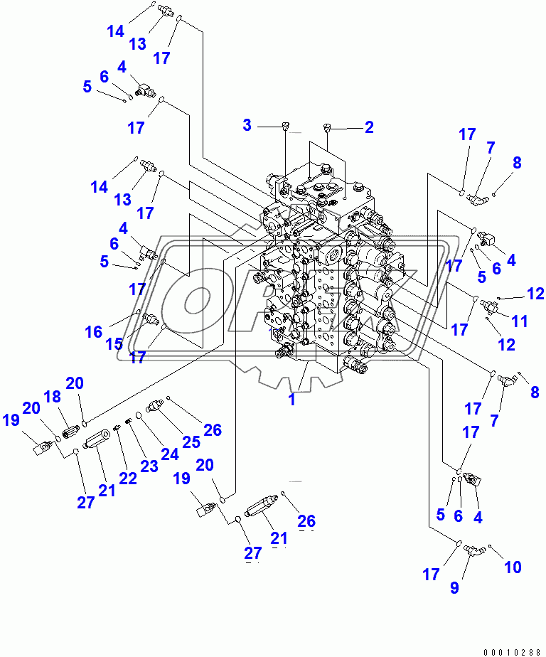  CONTROL VALVE (CONNECTING PARTS) (1/2)