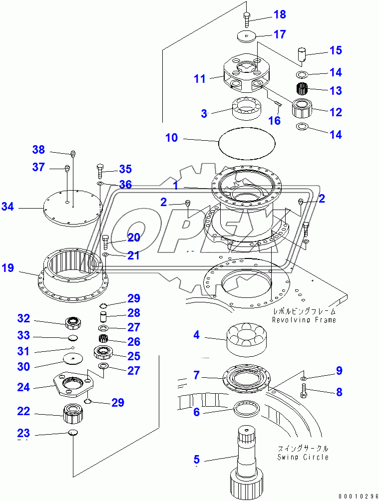  SWING MACHINERY ASSEMBLY (SUPPLY PARTS)