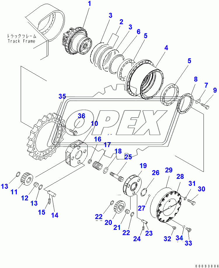  FINAL DRIVE ASSEMBLY (SUPPLY PARTS)(52356-)