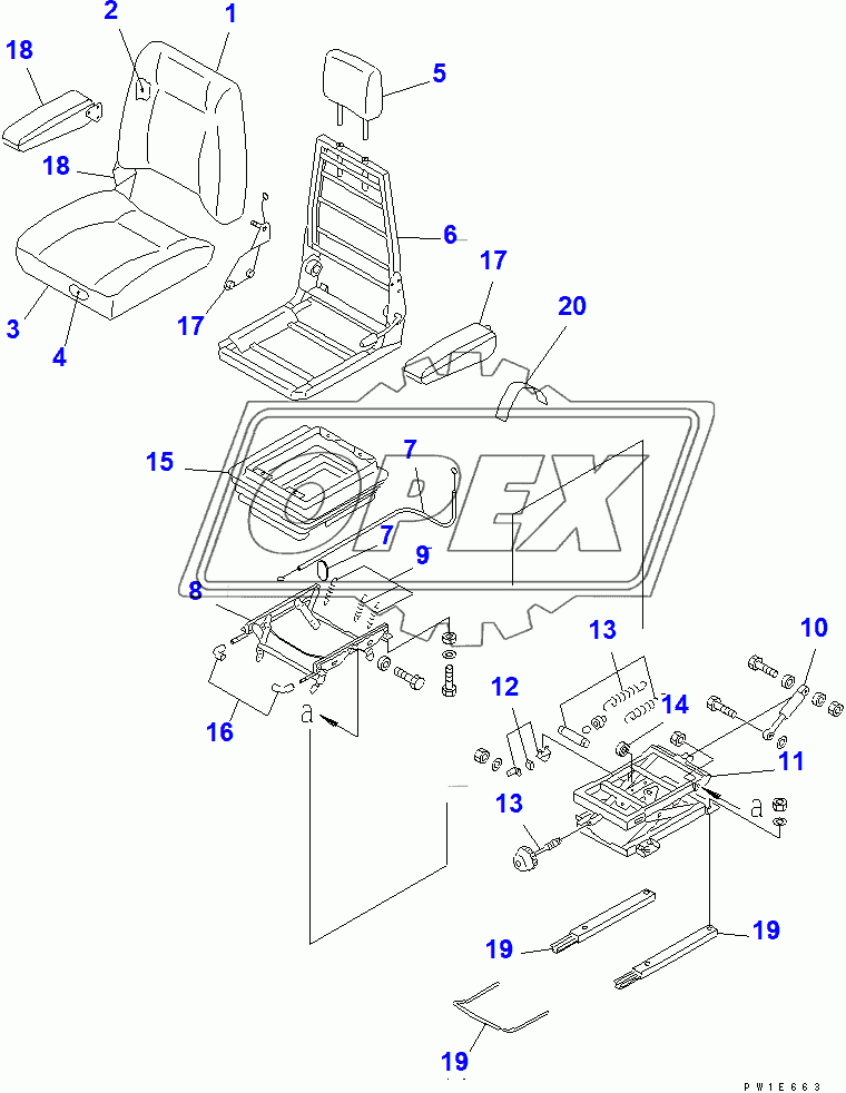  OPERATOR'S SEAT ASSEMBLY (SUSPENSION)