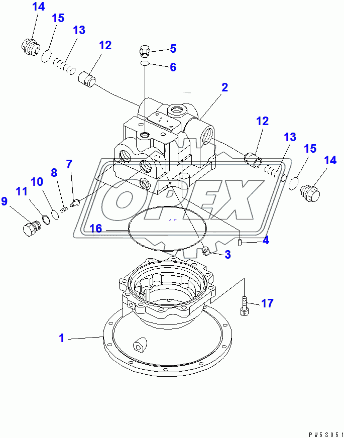  SWING MOTOR (1/3) (CHINESE SPEC.)