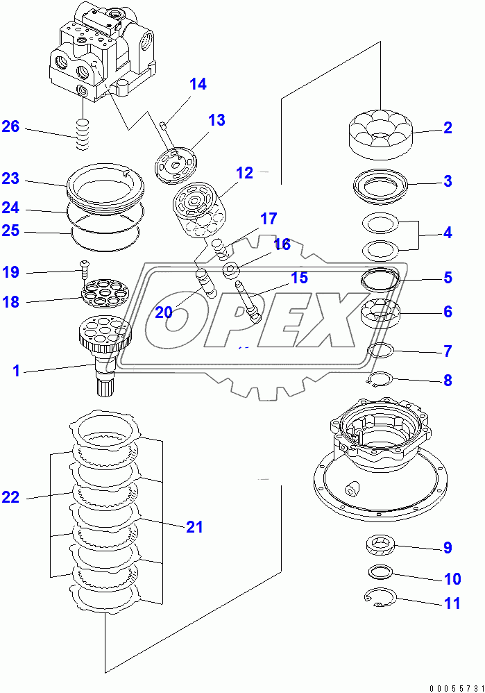  SWING MOTOR (2/3) (CHINESE SPEC.)