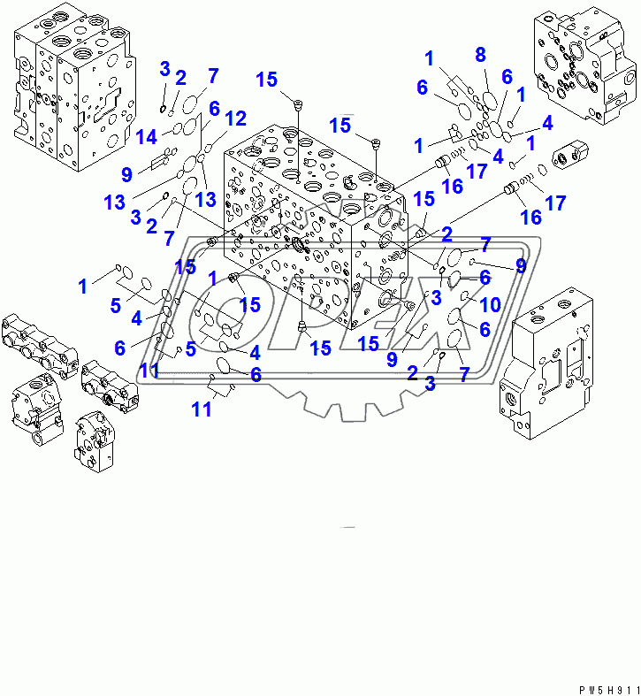  CONTROL VALVE (1-ACTUATOR) (4/23)