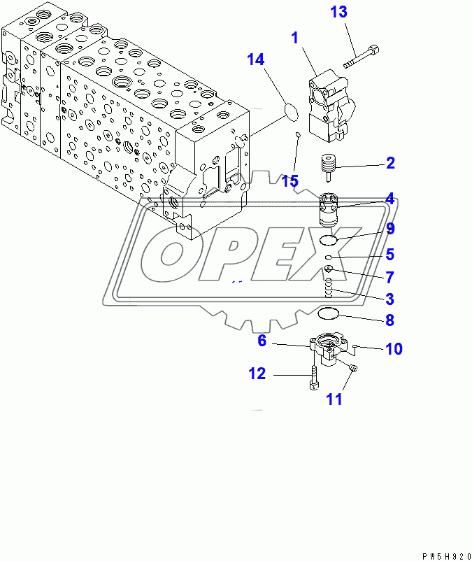  CONTROL VALVE (1-ACTUATOR) (15/23)