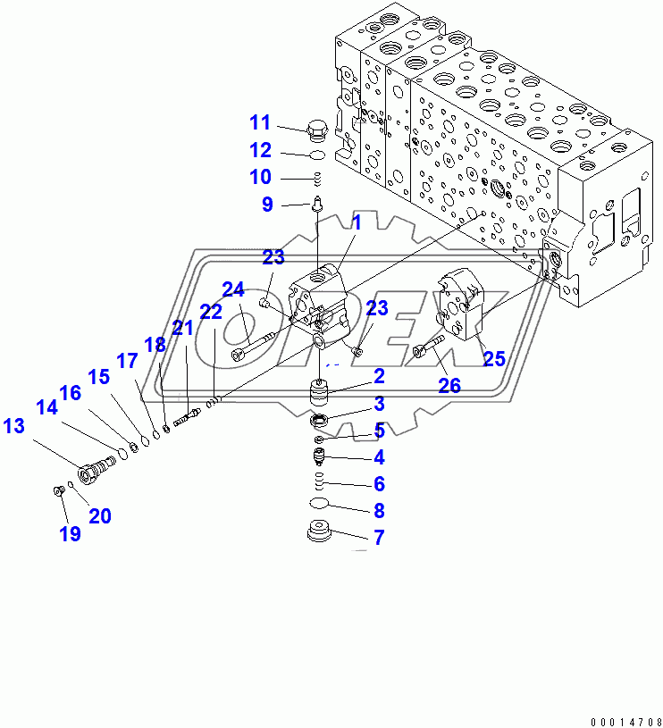  CONTROL VALVE (1-ACTUATOR) (16/23)