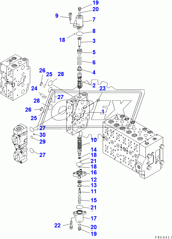  CONTROL VALVE (1-ACTUATOR) (17/23)