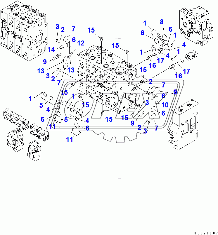  CONTROL VALVE (2-ACTUATOR) (4/25)