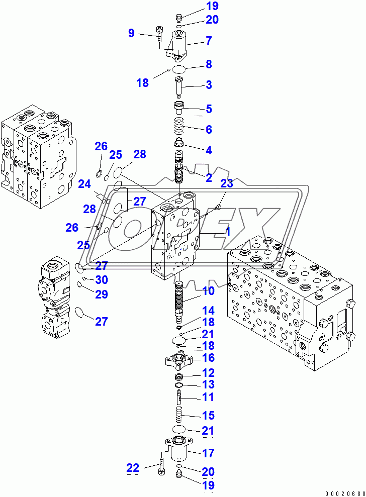 CONTROL VALVE (2-ACTUATOR) (17/25)