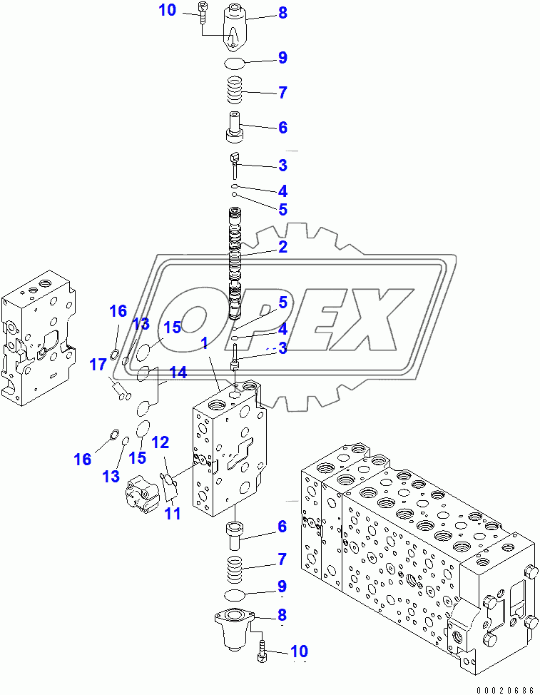  CONTROL VALVE (2-ACTUATOR) (23/25)