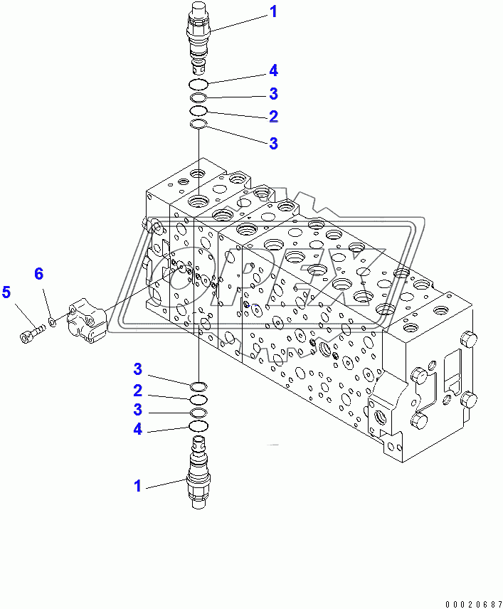  CONTROL VALVE (2-ACTUATOR) (24/25)