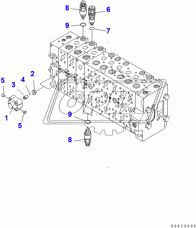  CONTROL VALVE (2-ACTUATOR) (25/25)