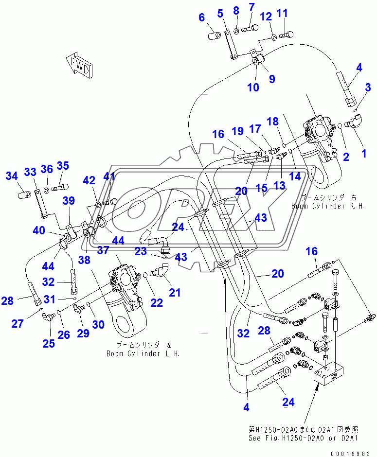  ANTI-DROP VALVE PIPING (BOOM CYLINDER SIDE)