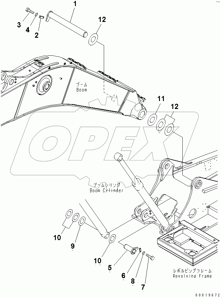  BOOM FOOT PIN (50 HOURS LUBRICATING)