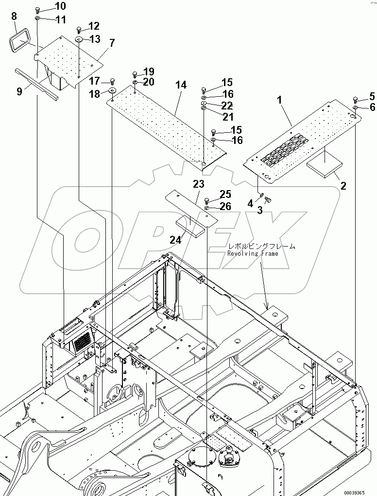  COVER (MACHINE CAB)(#60001-60089)