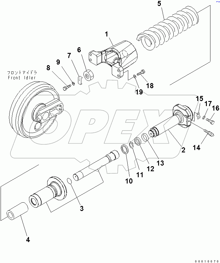  IDLER CUSHION (IMPROVE OF RUST PREVENTION)