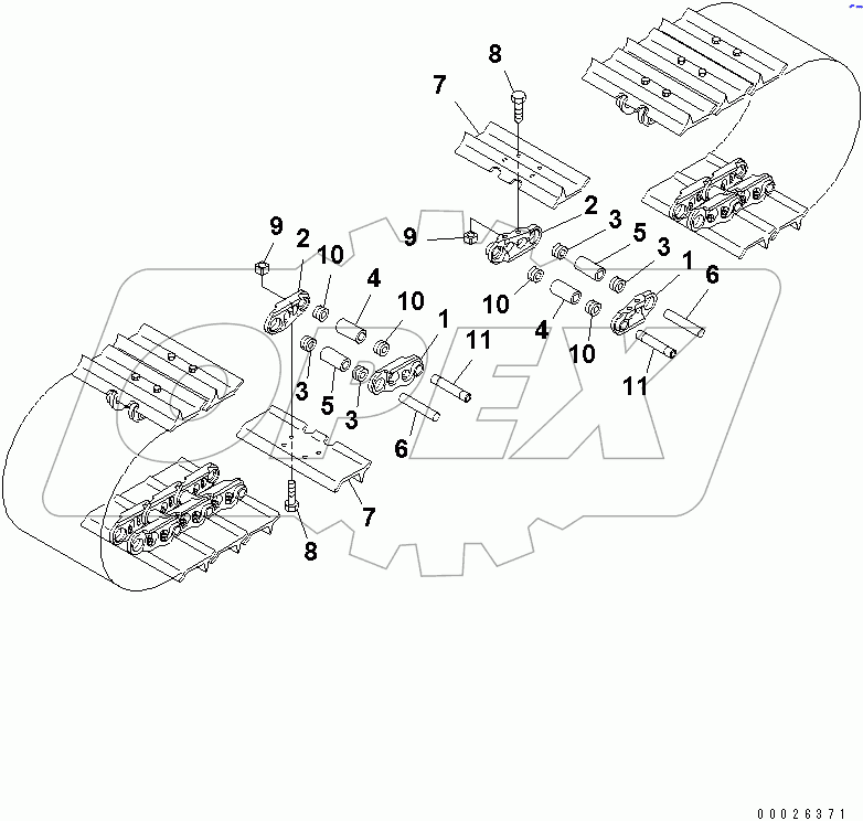  TRACK SHOE (SINGLE GROUSER) (660MM WIDE)