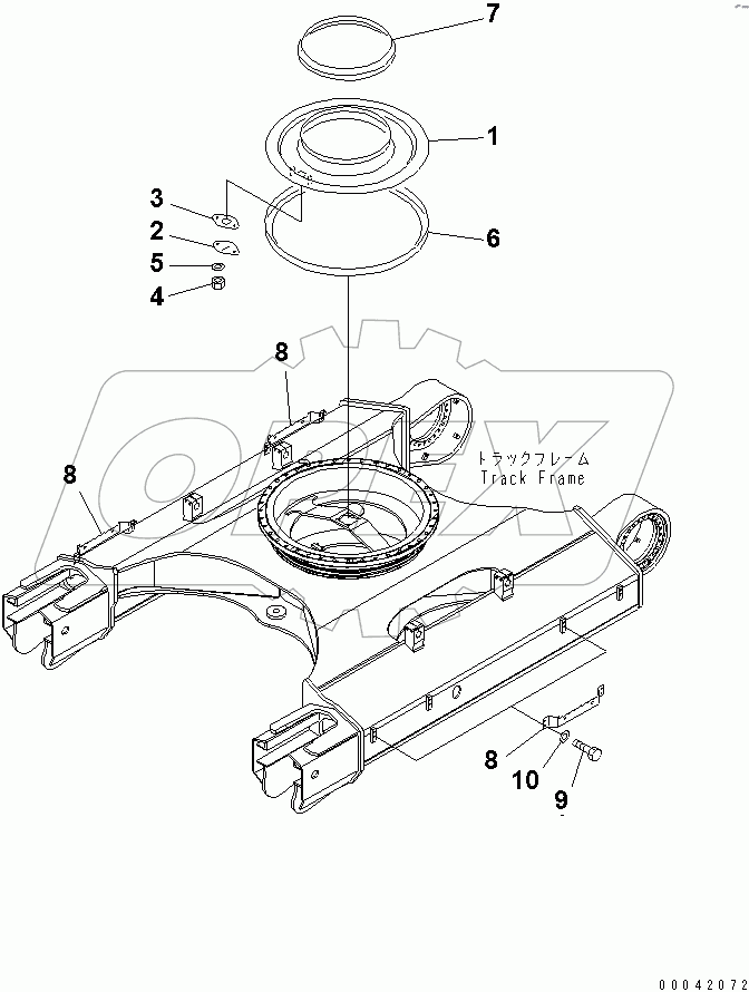  TRACK FRAME (GREASE BATH AND STEP)