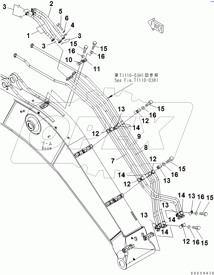  BOOM (ARM CYLINDER LINE)