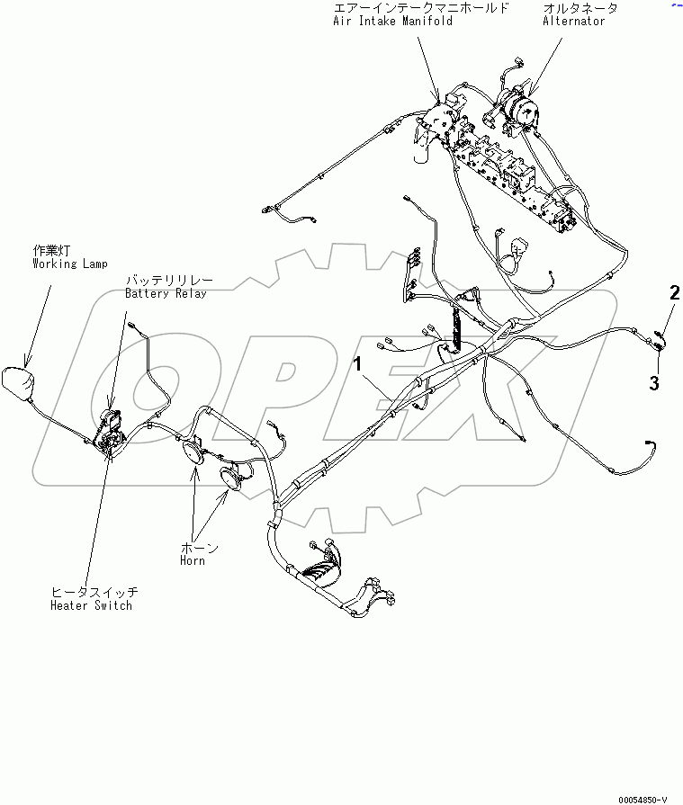  WIRING (MAIN HARNESS) (FOR LOADER)