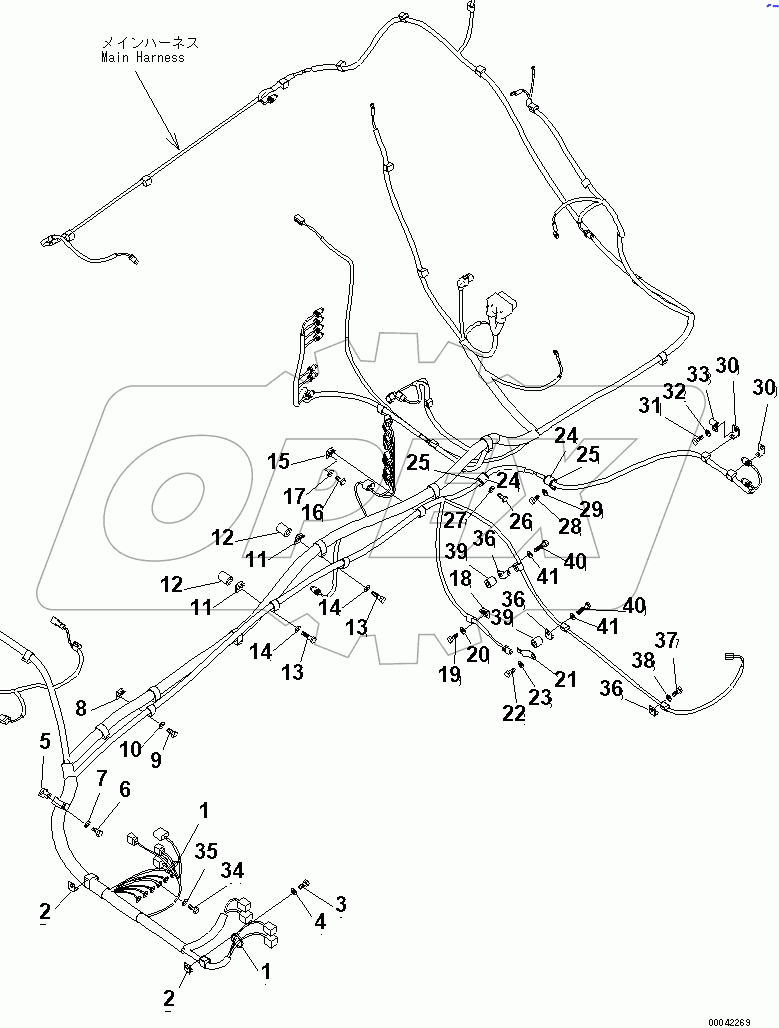  WIRING (MAIN HARNESS) (CLIP) (1/3)