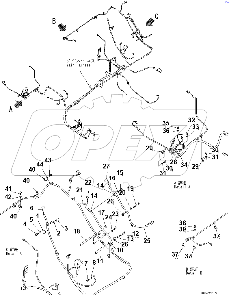  WIRING (MAIN HARNESS) (CLIP) (3/3)
