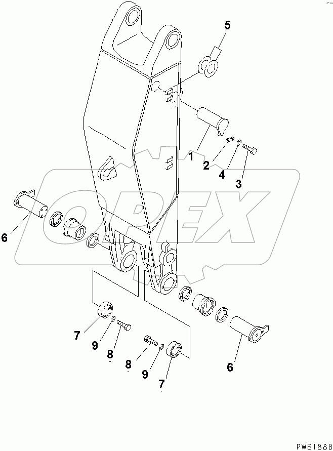  ARM (ARM PIN) (FOR LOADER)