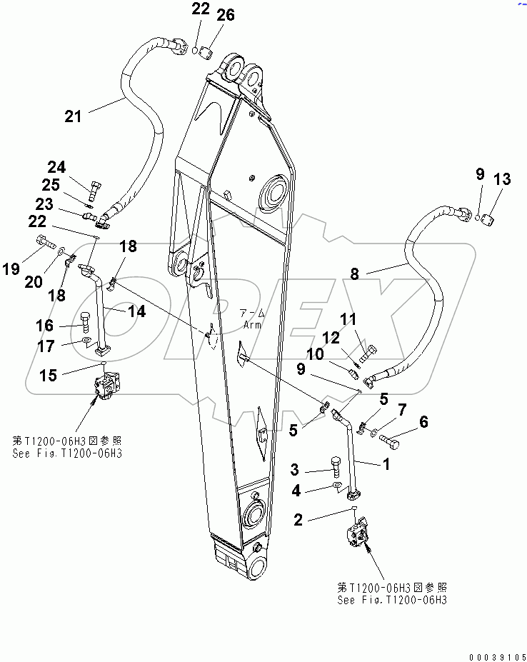  ARM (3.4M) (ADDITIONAL PIPING)