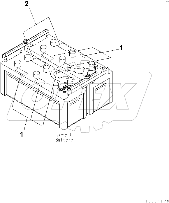  BATTERY CAUTION (SPANISH)(#65312-)