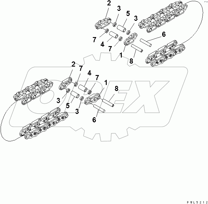  TRACK LINK (SUPPLY PARTS) (92 SET)