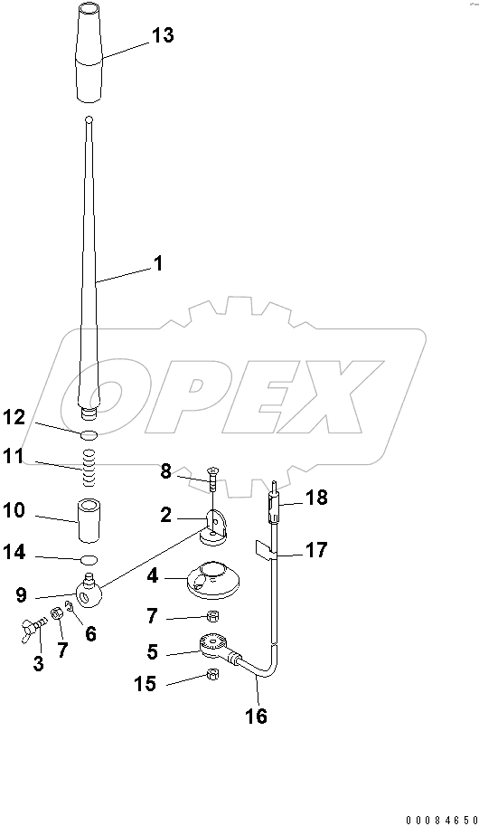  RUBBER ANTENNA(#65365-)
