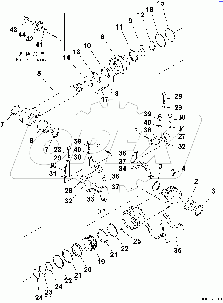  BOTTOM DUMP CYLINDER (FOR LOADER)