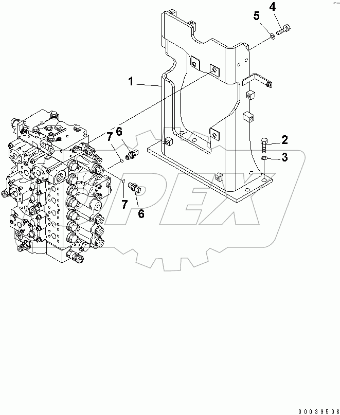  MAIN VALVE (VALVE BRACKET)(#60001-60082)