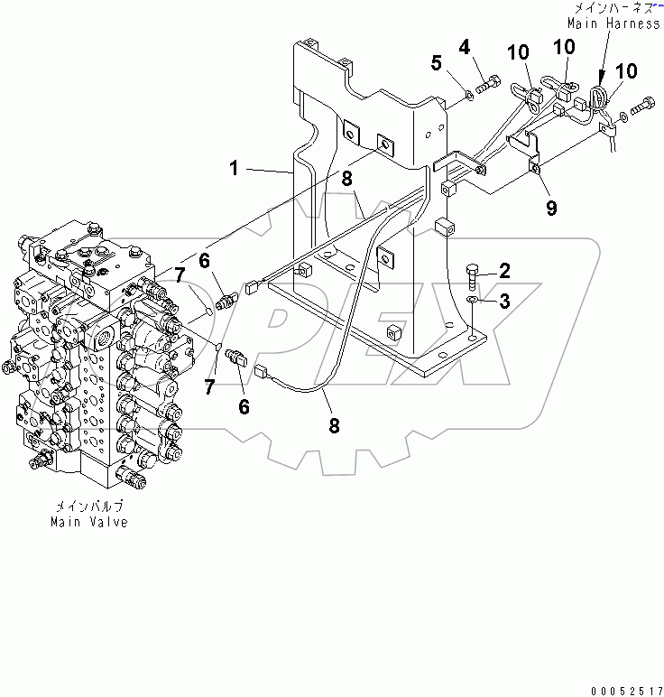  MAIN VALVE (VALVE BRACKET)(#60083-60089)